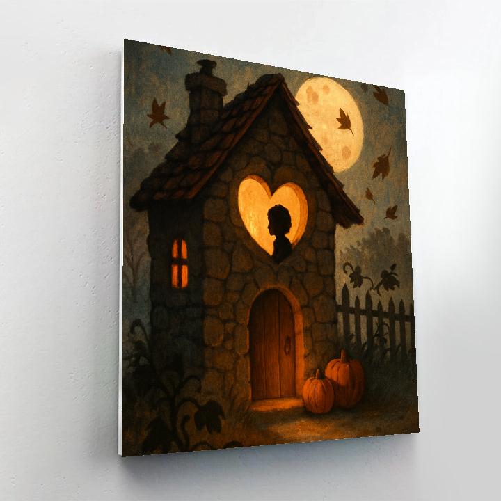 Hollow Window Cottage Numbered painting kits