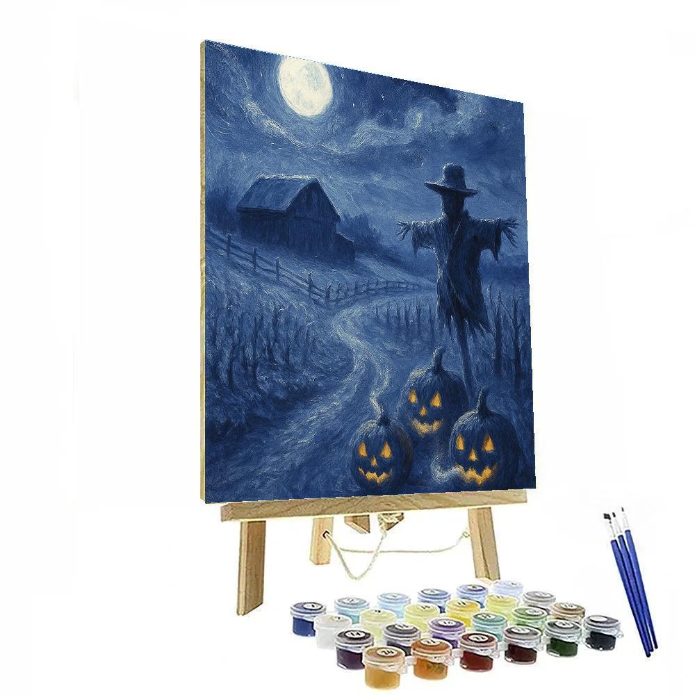 Frosted Twilight Farmstead Numbered painting kits