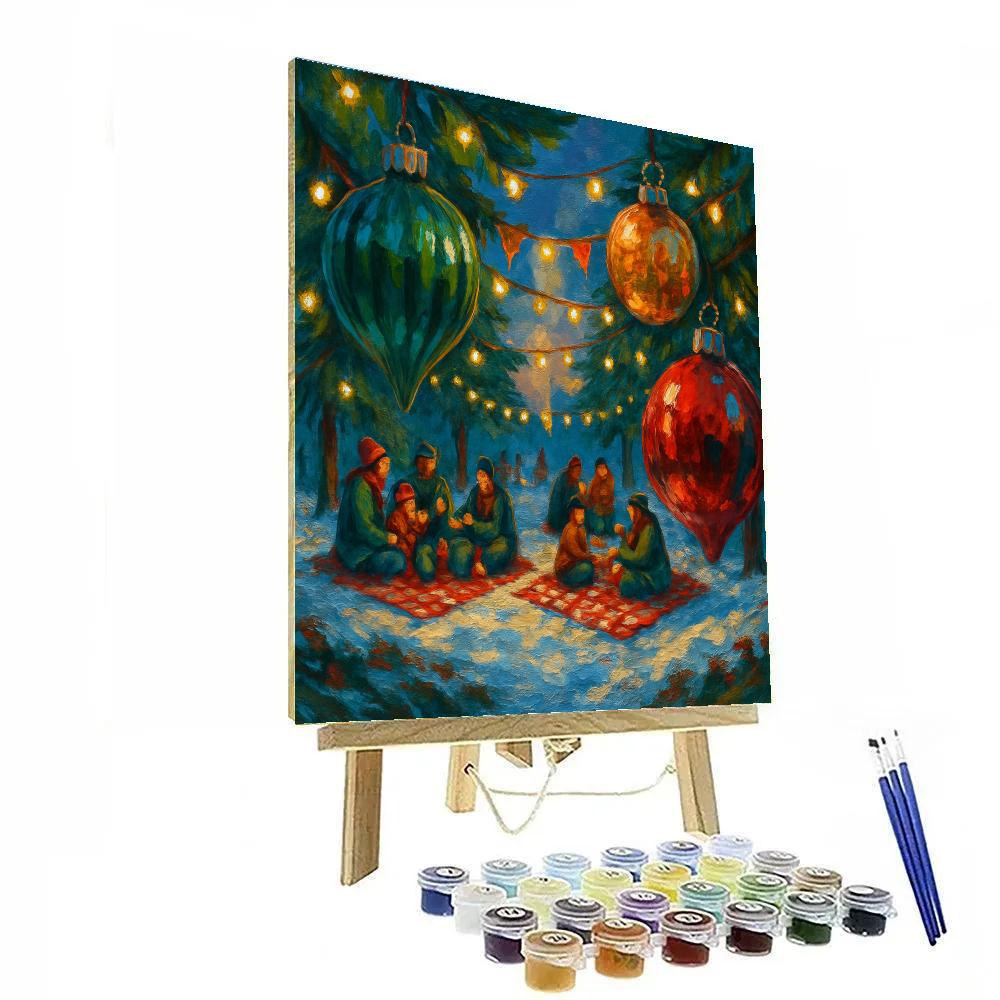 Ornament Grove Celebration Number painting