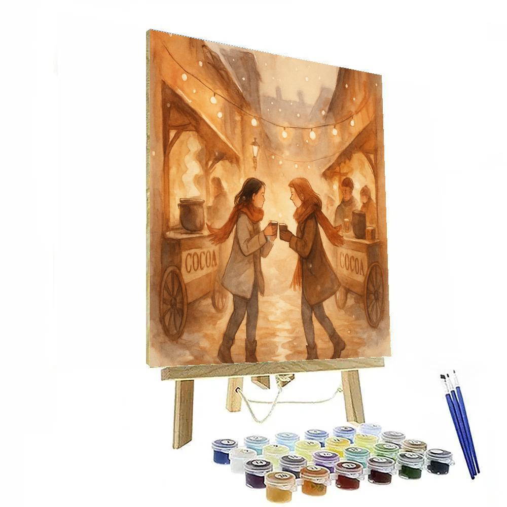 Cocoa Lantern Alley paint by number