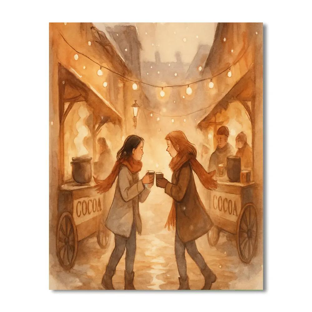 Cocoa Lantern Alley paint by number