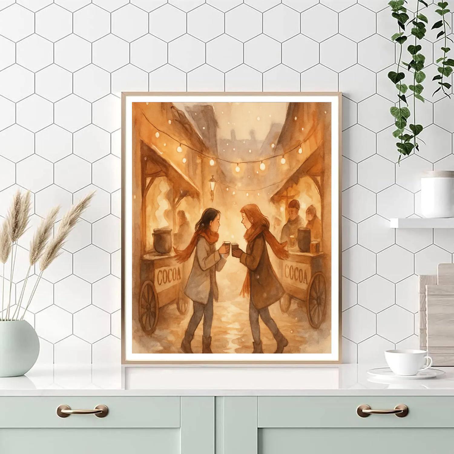 Cocoa Lantern Alley paint by number