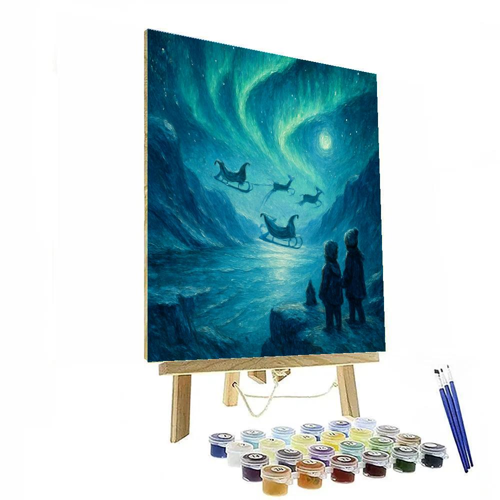Aurora Sleigh Gliders DIY paint by numbers