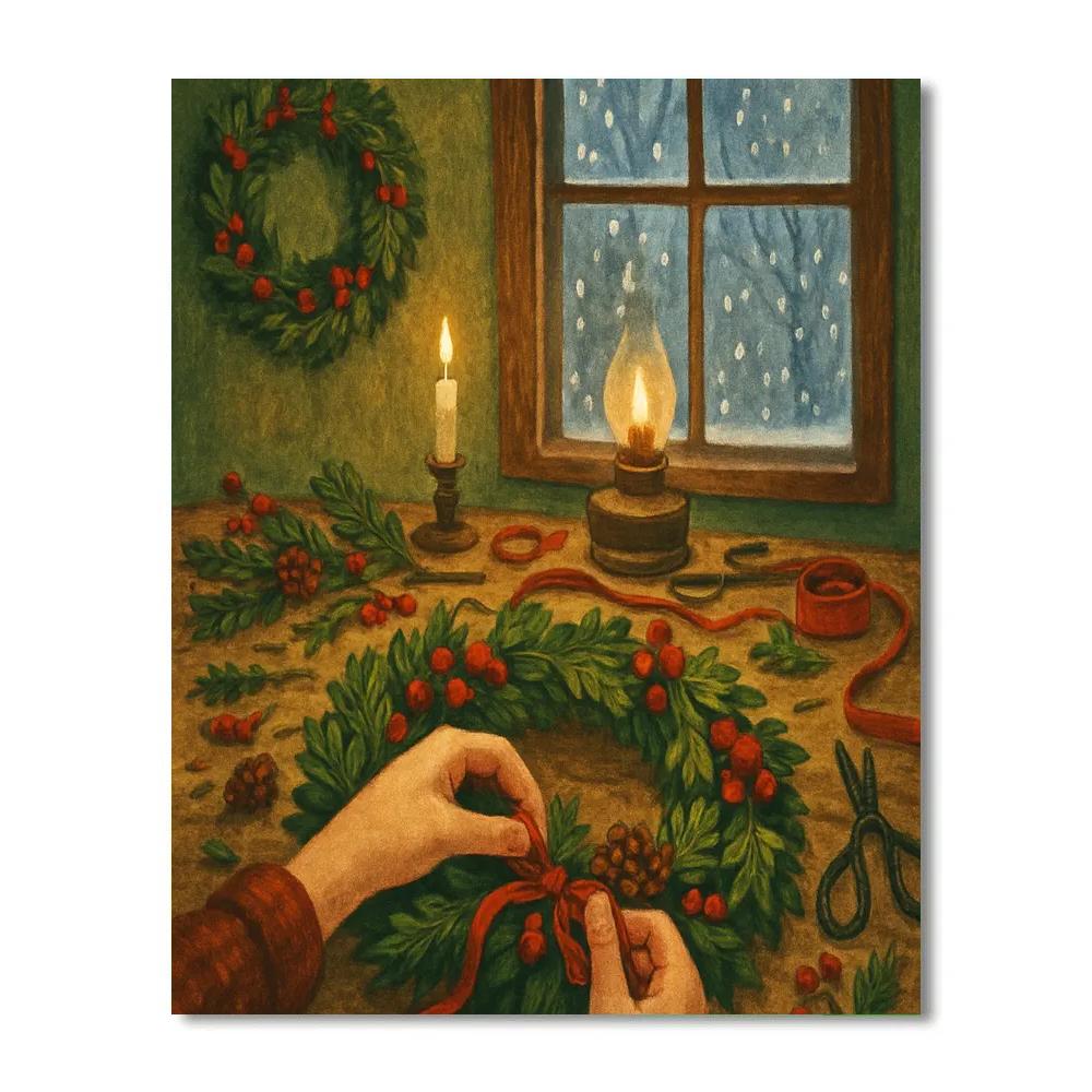 Wreathmakers Twilight Shop Numbered painting kits