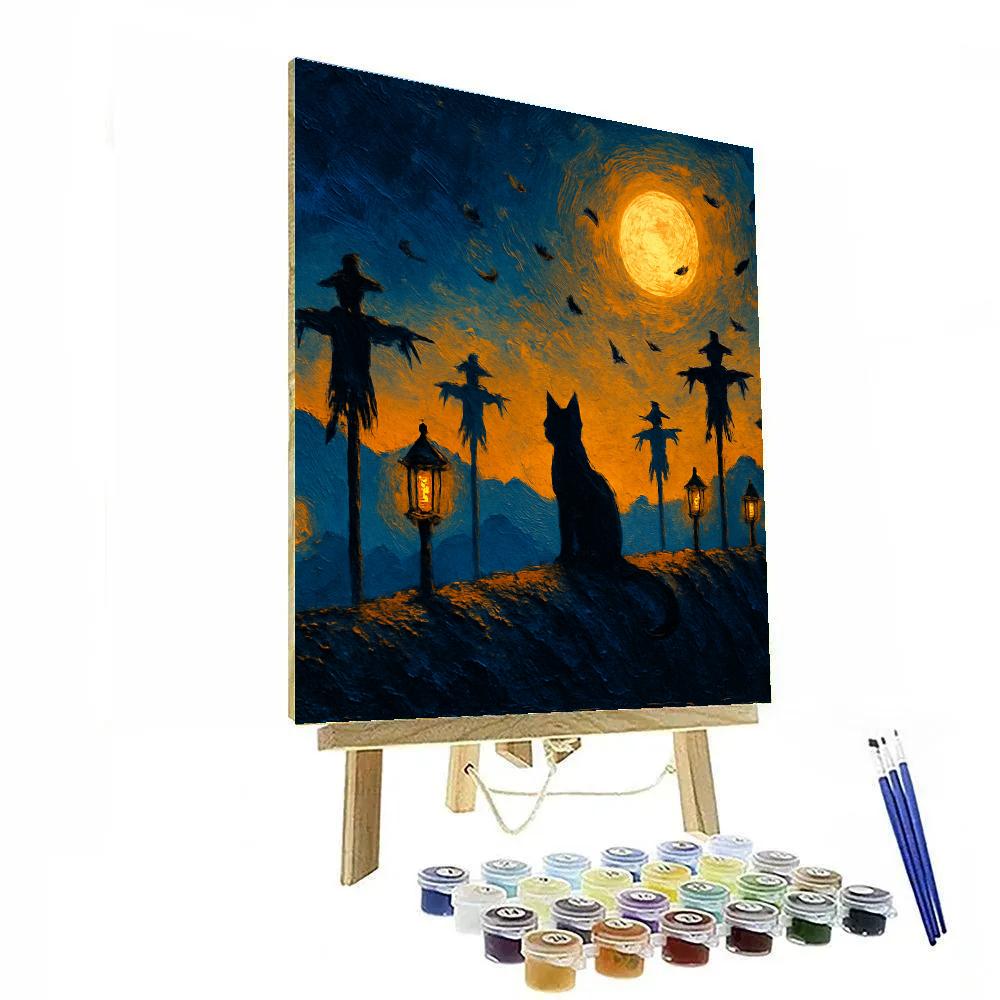 Ridge Of Silent Lanterns Paint by numbers art