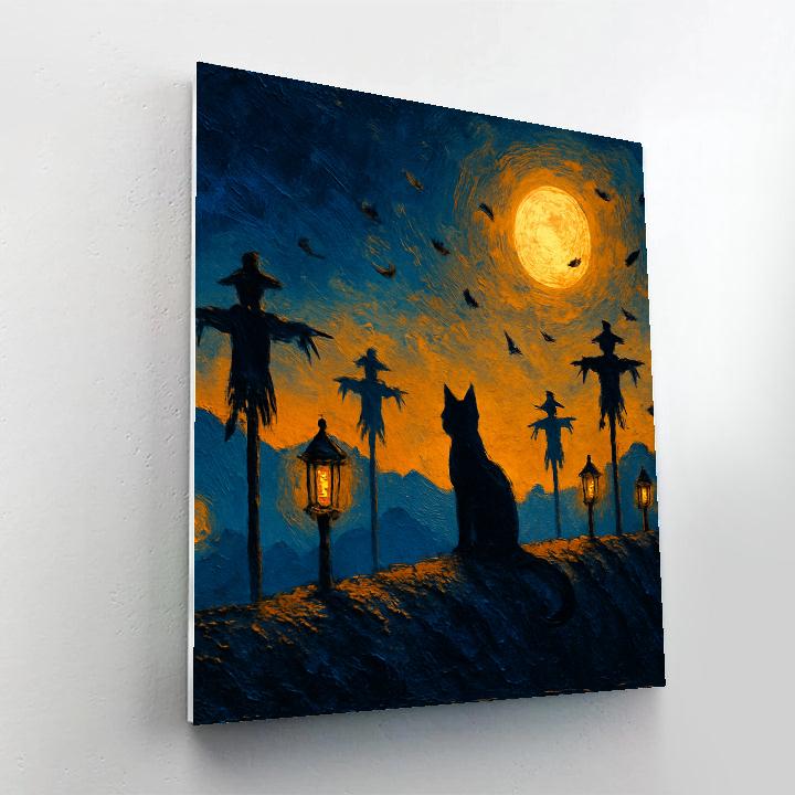 Ridge Of Silent Lanterns Paint by numbers art