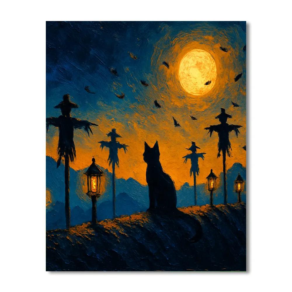Ridge Of Silent Lanterns Paint by numbers art
