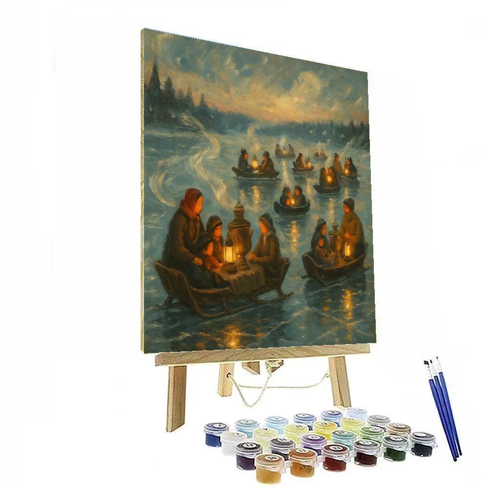 Polar Lantern Regatta Numbered painting kits