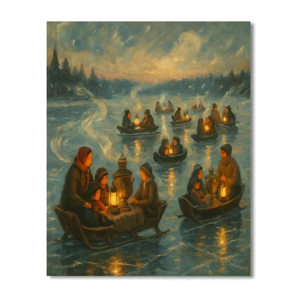 Polar Lantern Regatta Numbered painting kits