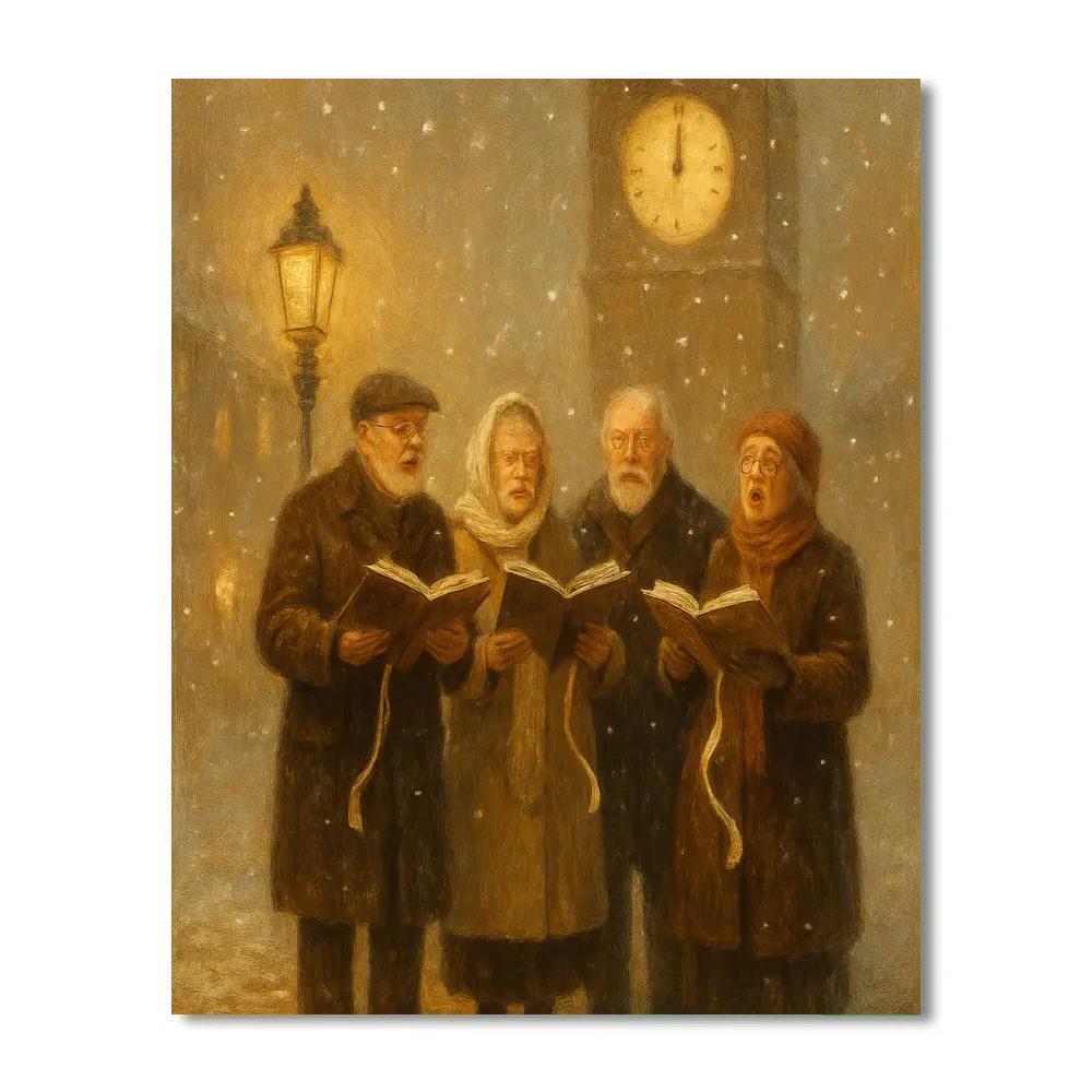 Silent Clocktower Carol Paint by numbers kits