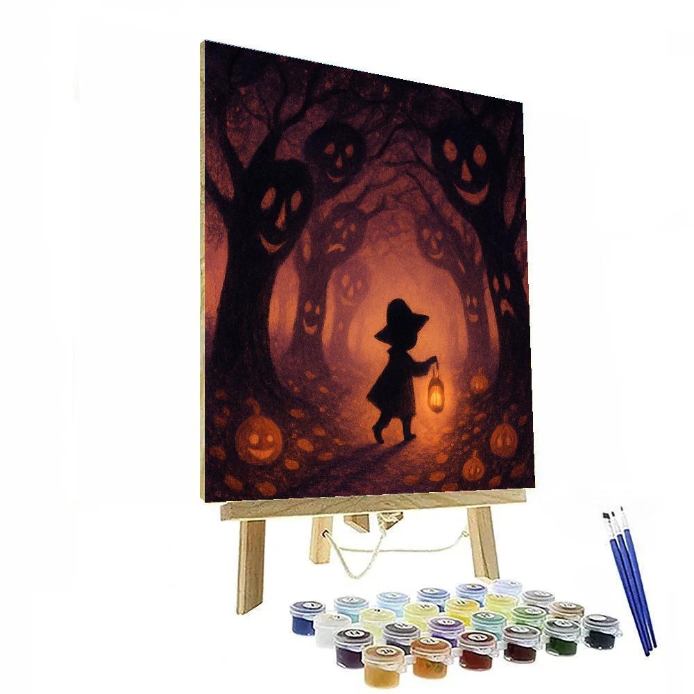 Shadowed Orchard Path Paint by numbers art
