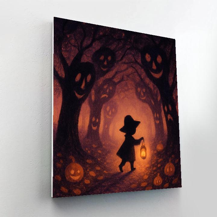 Shadowed Orchard Path Paint by numbers art