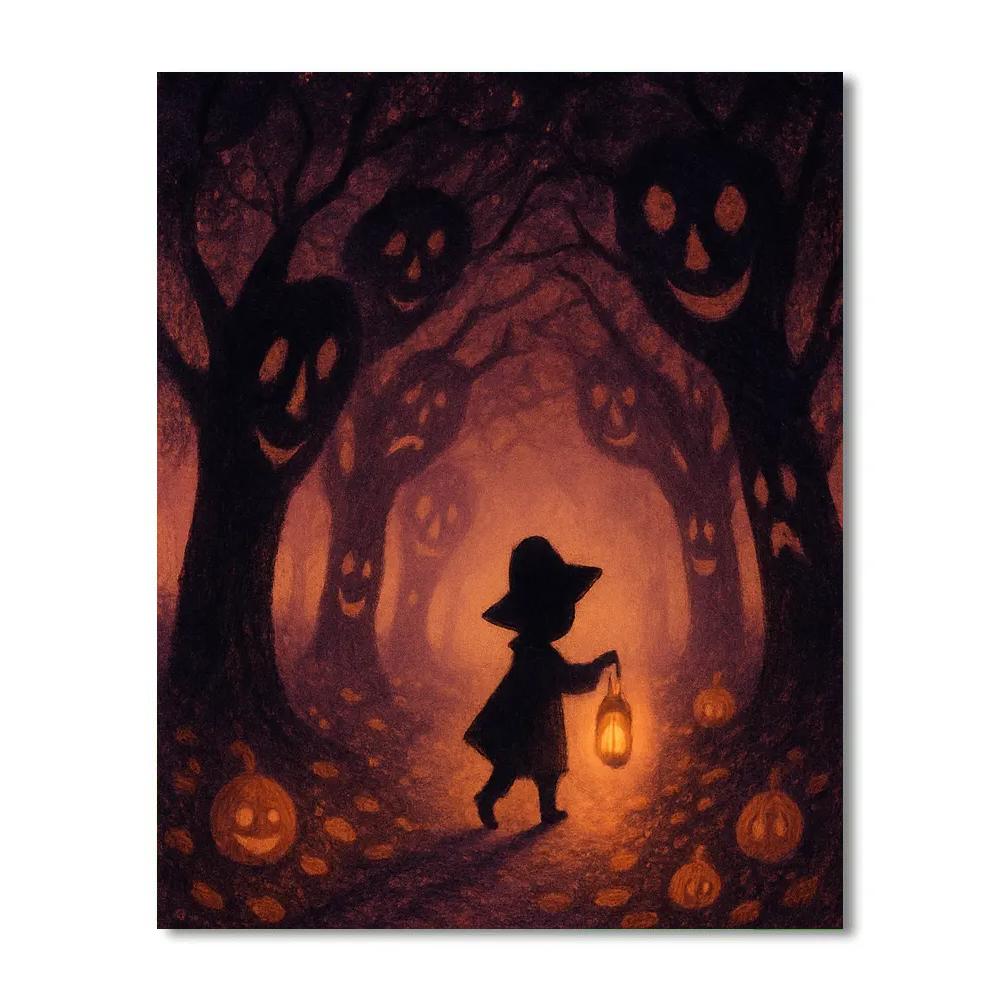 Shadowed Orchard Path Paint by numbers art