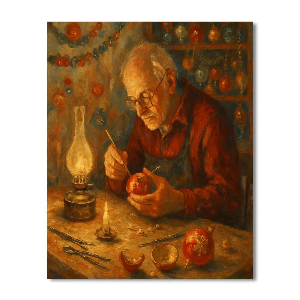 Ornament Repair Cottage Number painting