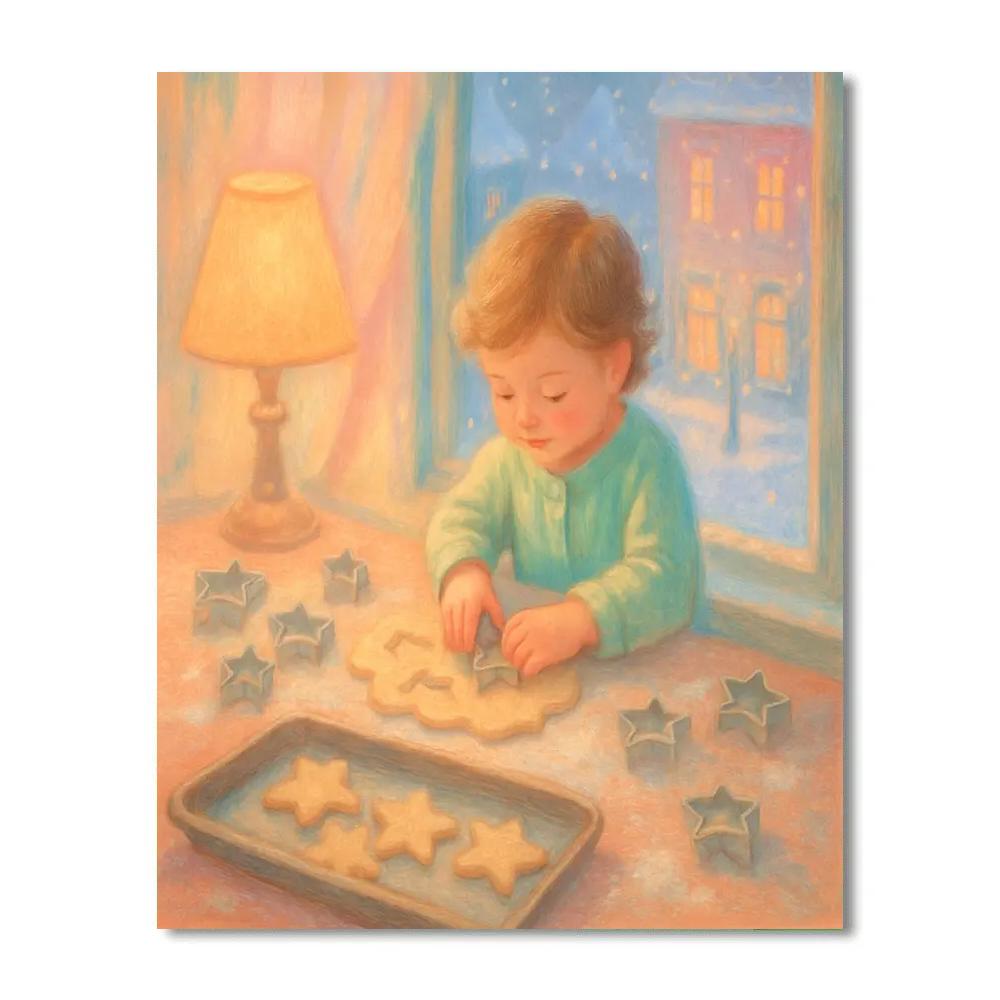 Windowsill Star Baker DIY paint by numbers
