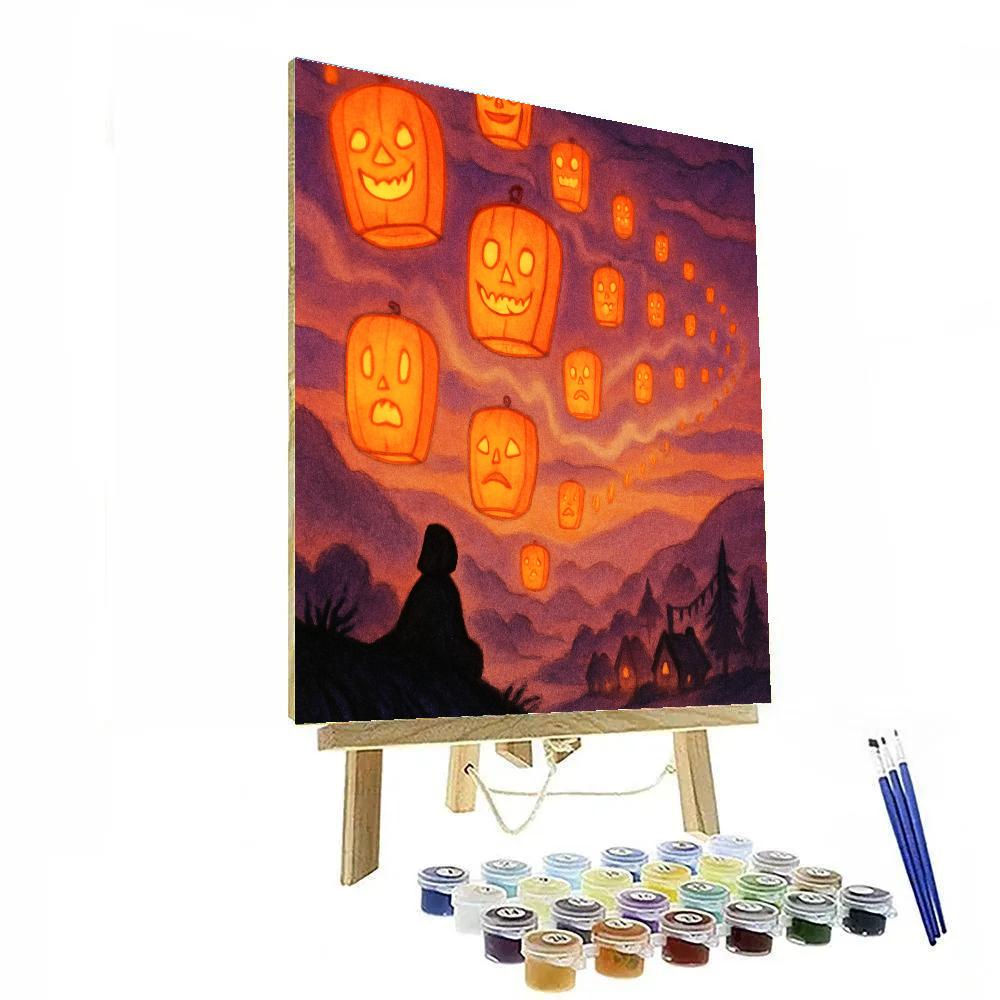 The Lanterns Never Sleep Numbered painting kits