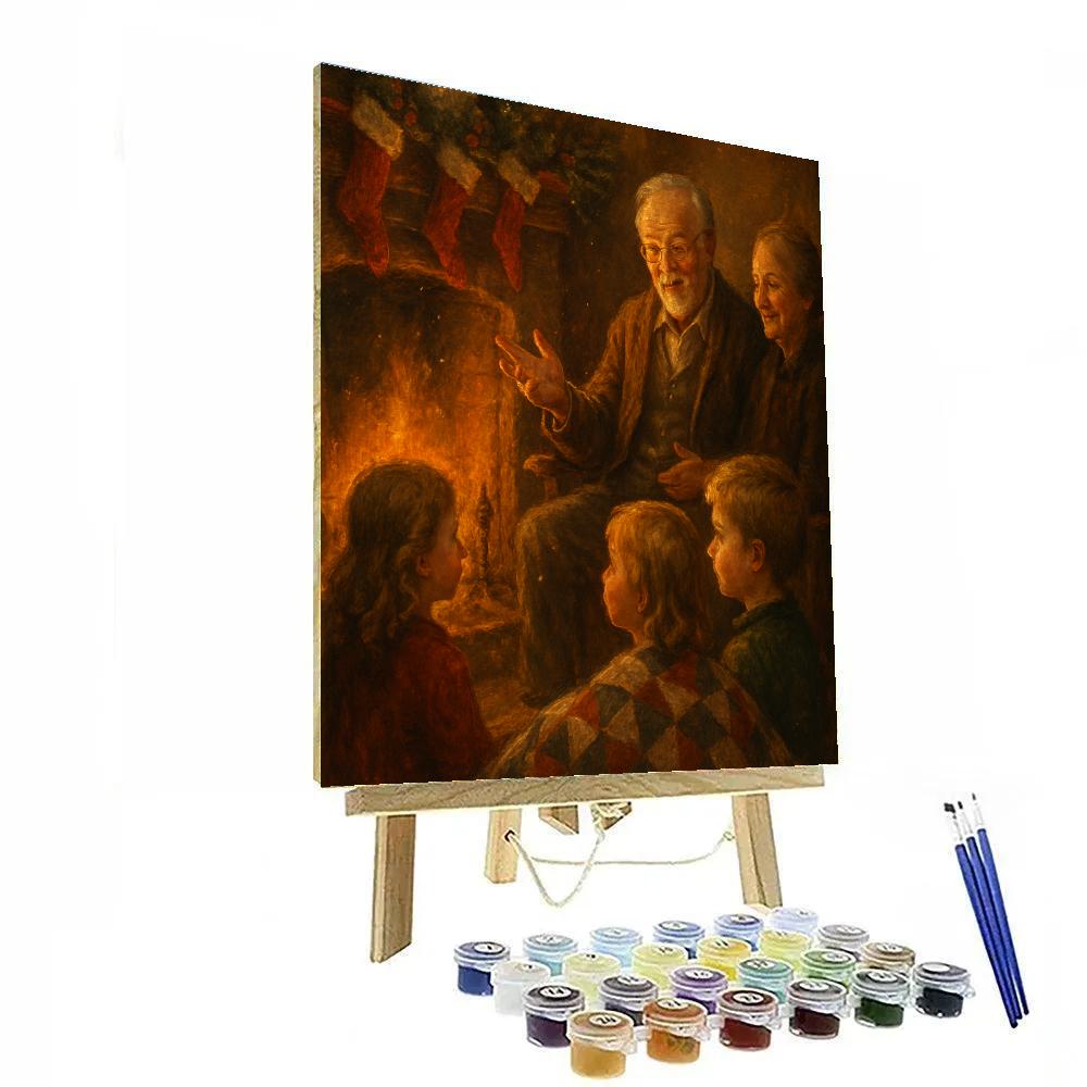 Fireside Lantern Storytime Painting by numbers kit