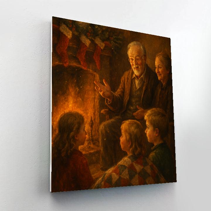 Fireside Lantern Storytime Painting by numbers kit