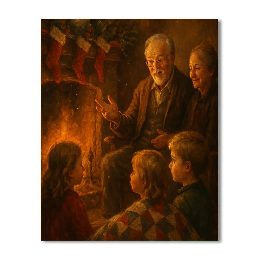 Fireside Lantern Storytime Painting by numbers kit