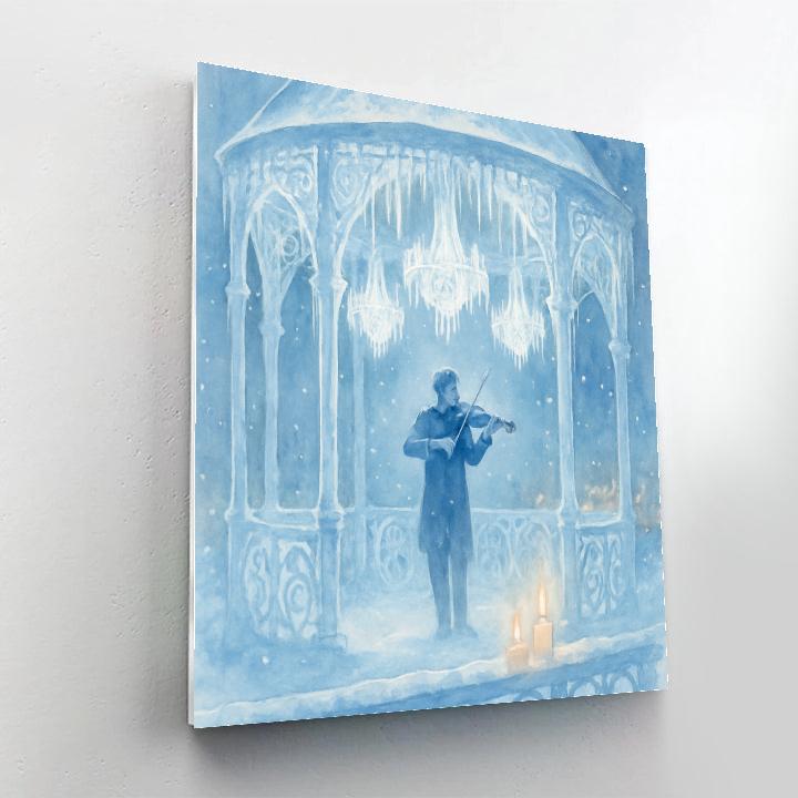 Carved Icicle Gazebo Number painting