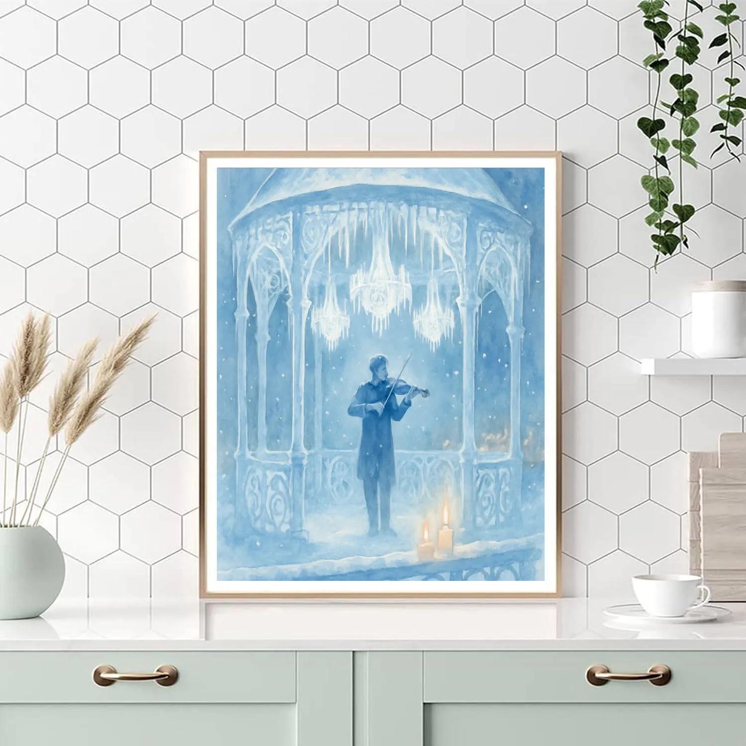 Carved Icicle Gazebo Number painting