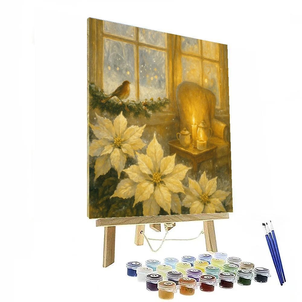 Frostflower Window Garden paint by numbers