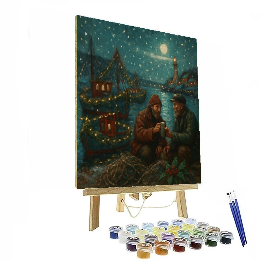 Holly Harbor Twilight painting number kit