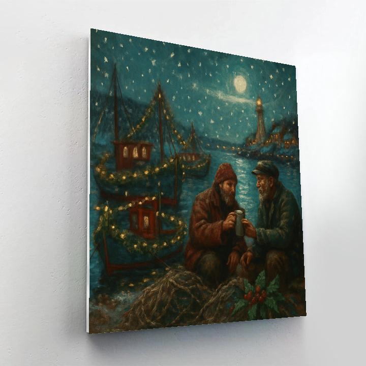Holly Harbor Twilight painting number kit