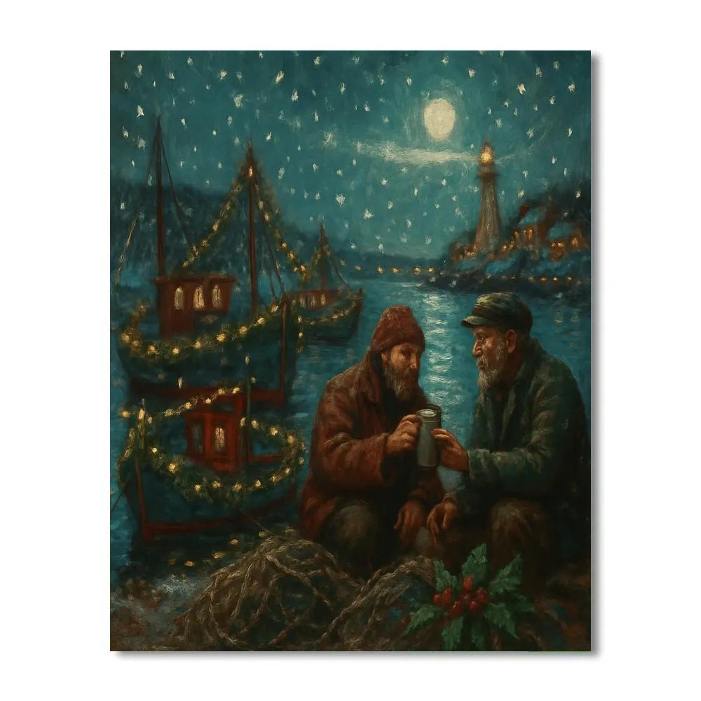Holly Harbor Twilight painting number kit