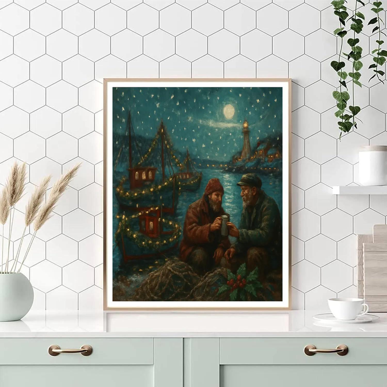 Holly Harbor Twilight painting number kit