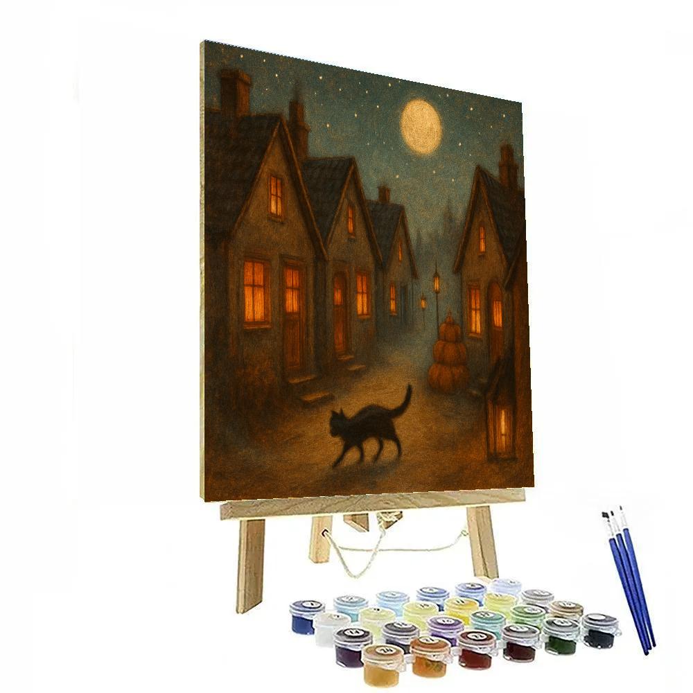 Hearthless Cottage Lane Painting by numbers kit