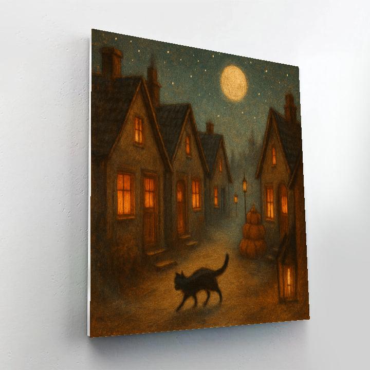 Hearthless Cottage Lane Painting by numbers kit