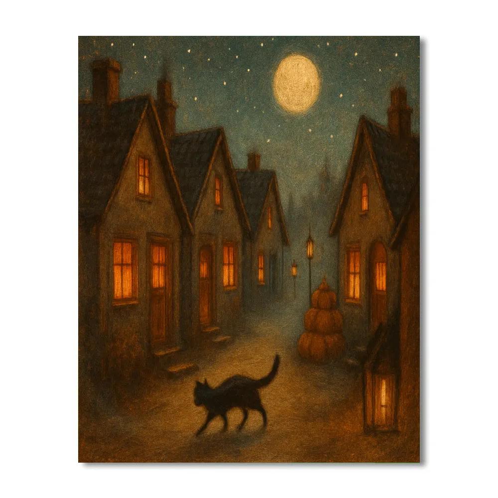 Hearthless Cottage Lane Painting by numbers kit
