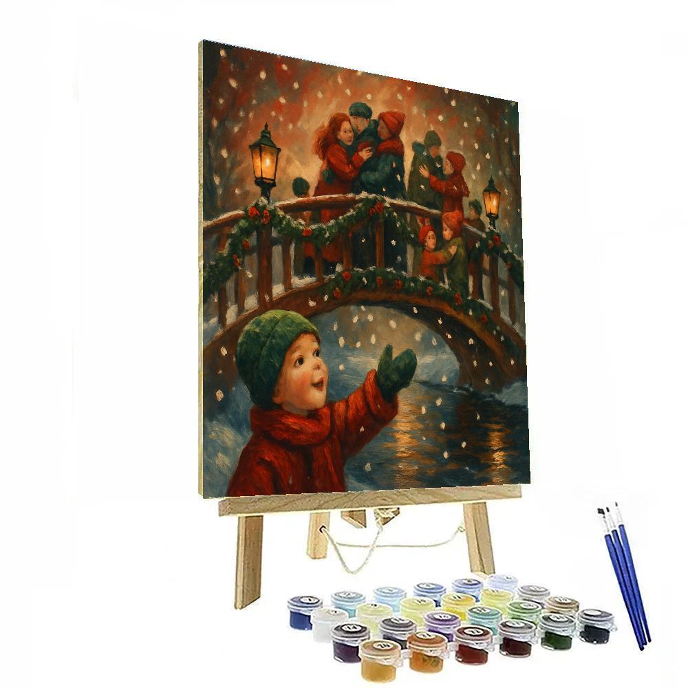 Lantern Bridge Reunion painting number kit