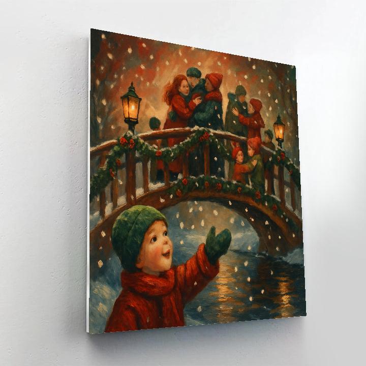 Lantern Bridge Reunion painting number kit