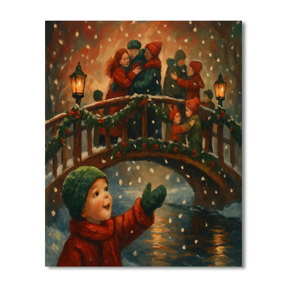 Lantern Bridge Reunion painting number kit