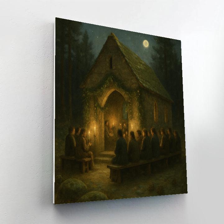 Mossy Chapel Solstice Numbered painting kits
