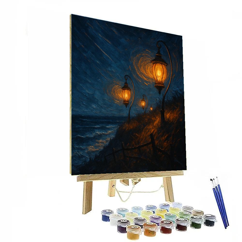 Ridge Of Whispering Lanterns Painting by numbers kit