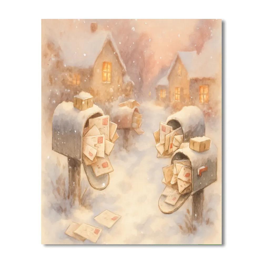 Frostline Postcard Lane Number painting
