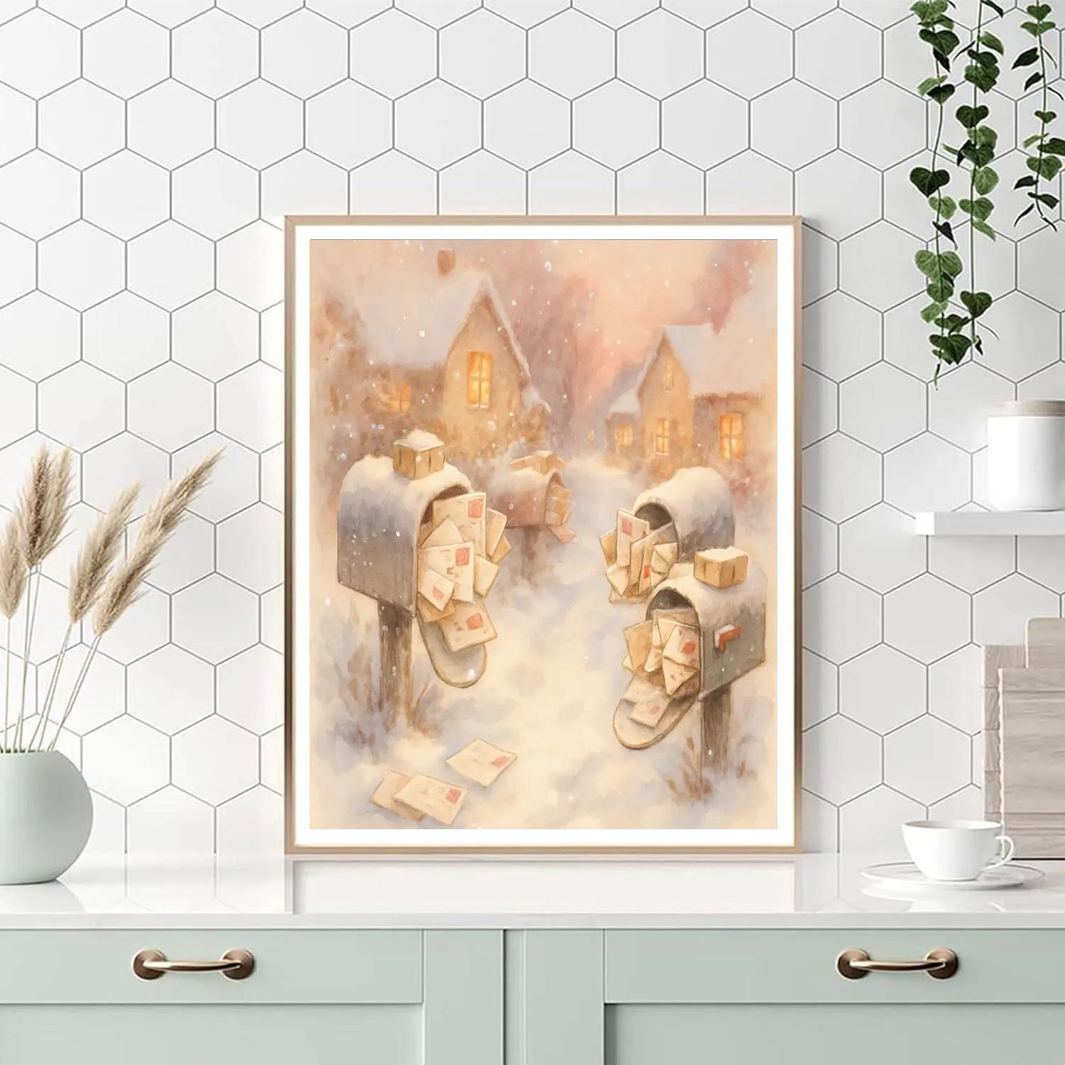 Frostline Postcard Lane Number painting