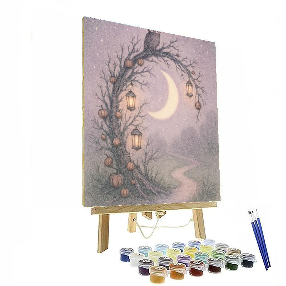 Crescent Gate Of Tiny Lanterns painting number kit