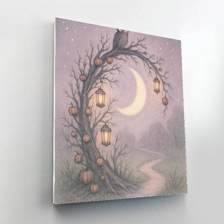 Crescent Gate Of Tiny Lanterns painting number kit