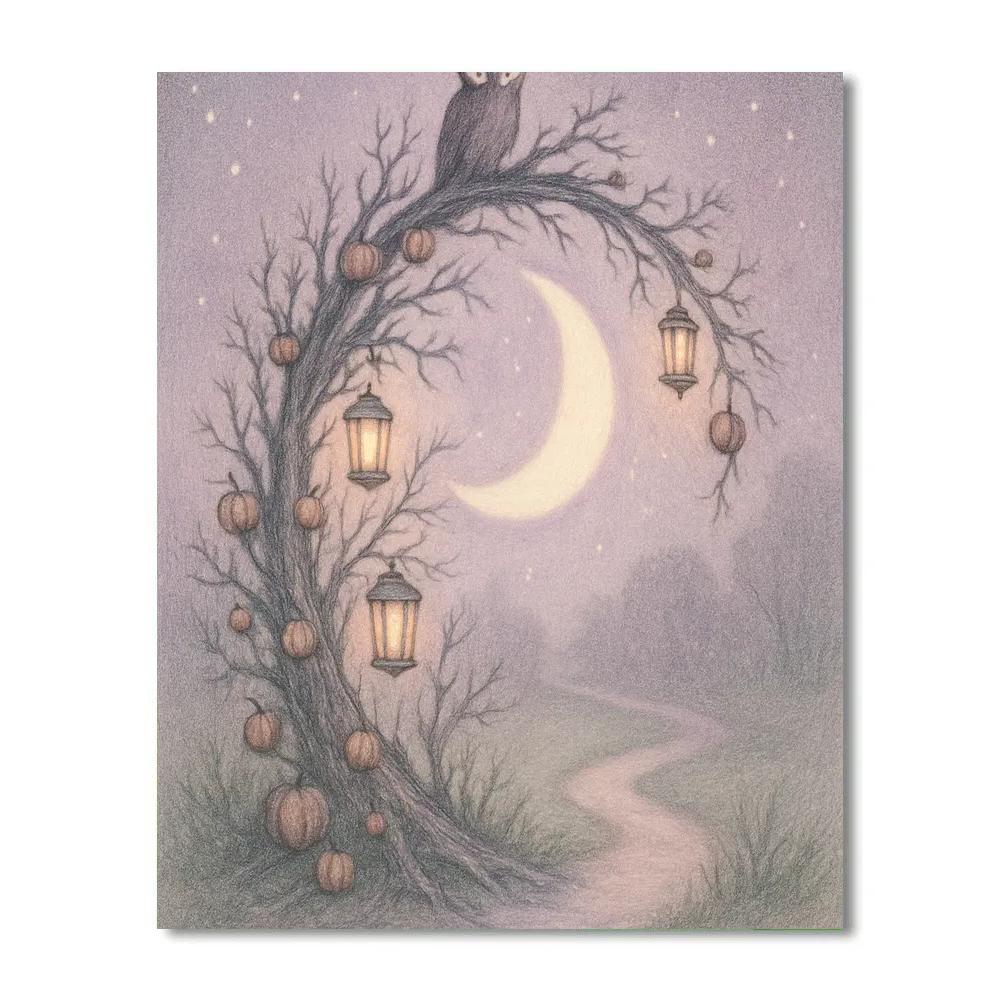 Crescent Gate Of Tiny Lanterns painting number kit