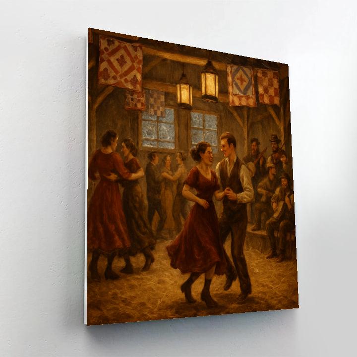 Lantern Quilt Barn Dance Numbered painting kits