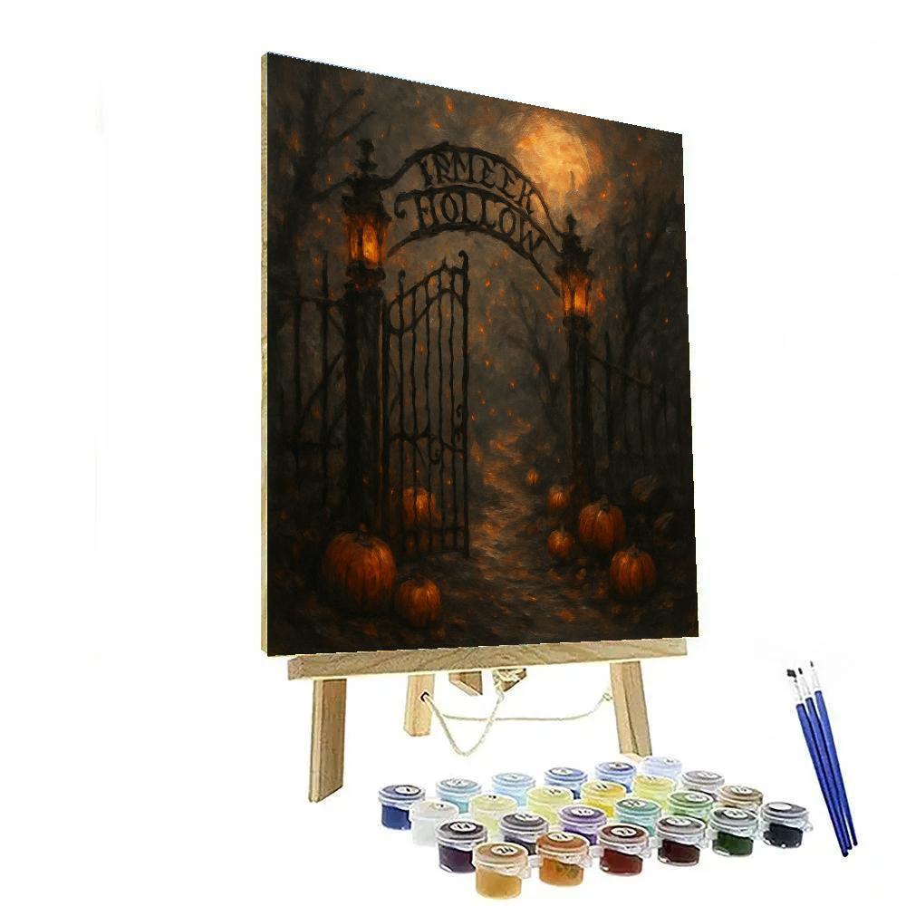 Twisted Gate At Ember Hollow Numbered painting kits