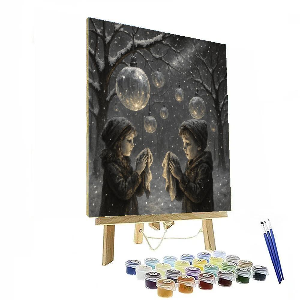 Starglass Bauble Orchard paint by numbers