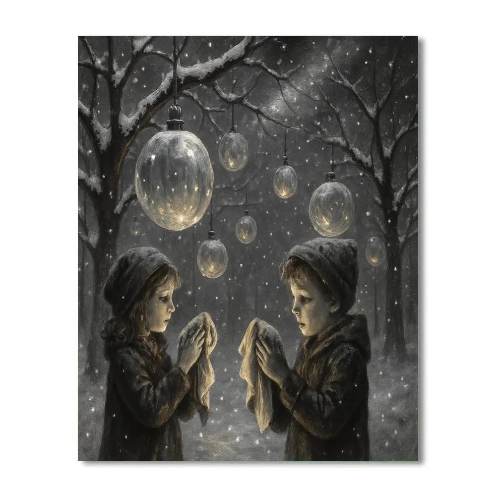 Starglass Bauble Orchard paint by numbers