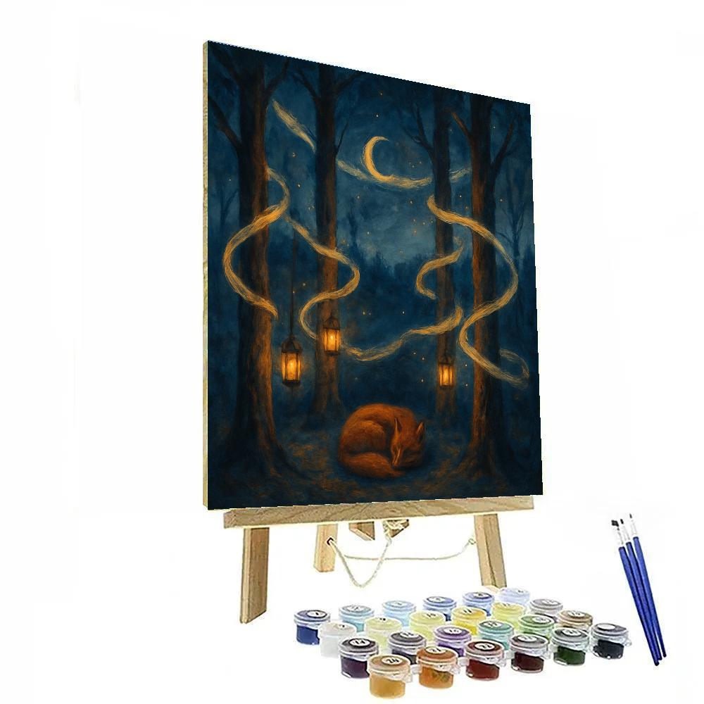 Hollow Grove Of Lantern Whispers Paint by numbers kits