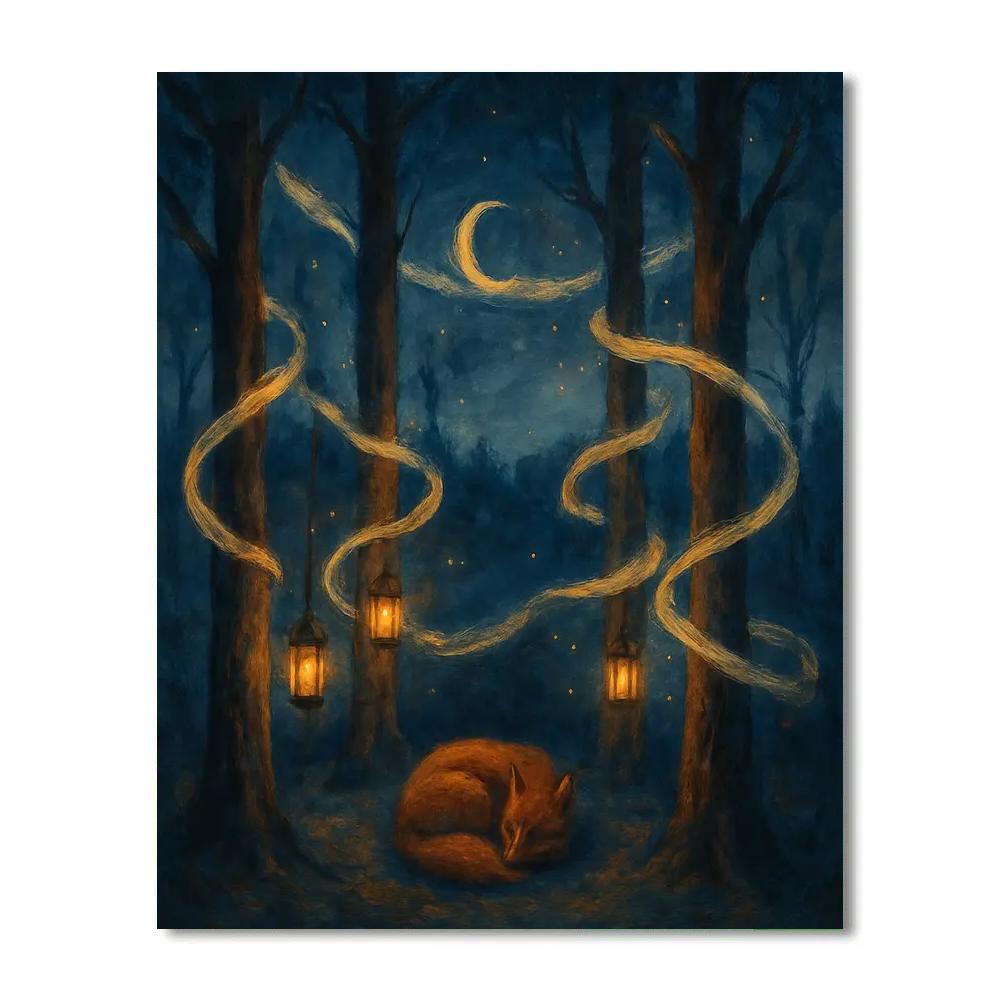 Hollow Grove Of Lantern Whispers Paint by numbers kits