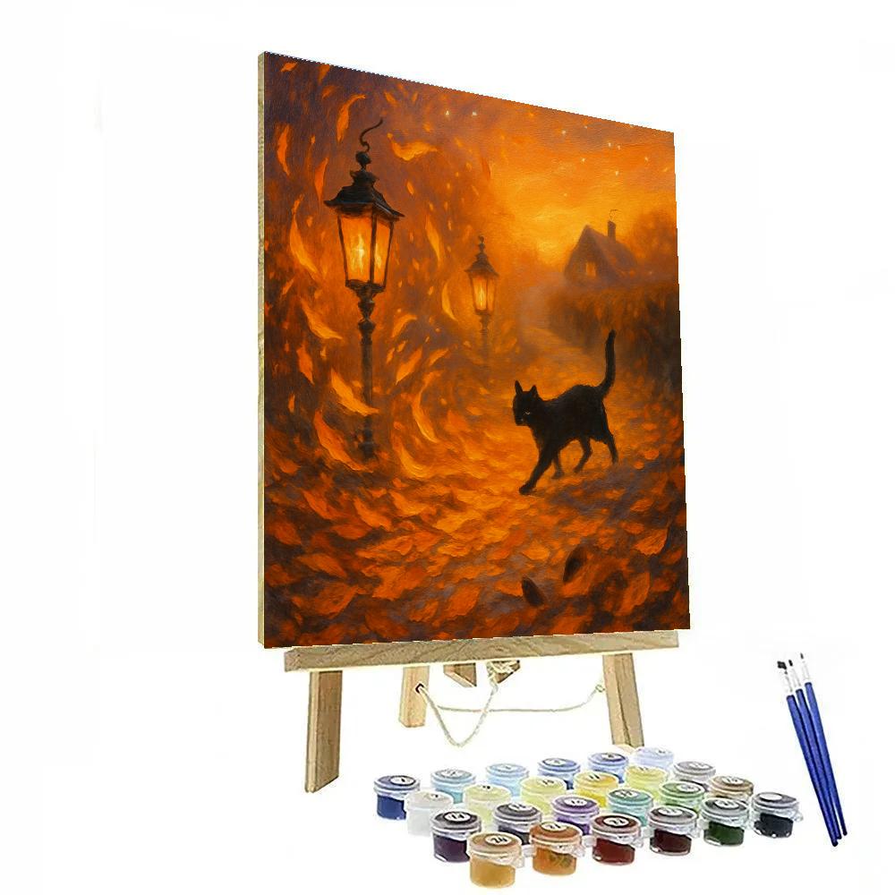 Falling Leaf Pathway paint by numbers